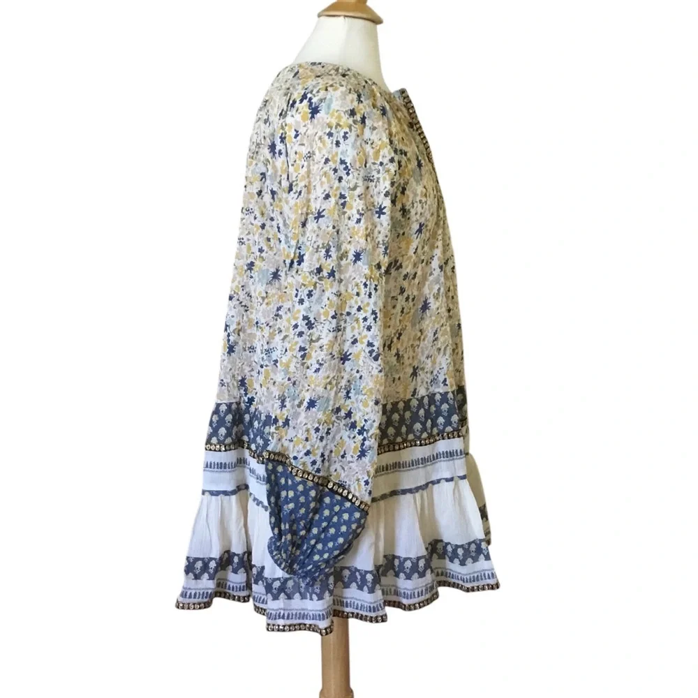 Free People Gardenia Floral Tunic Top - Picture 4 of 11